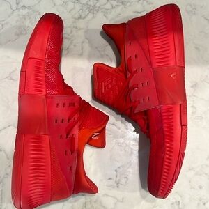 Adidas Damian Lillard 3s | Size 14 | All Red